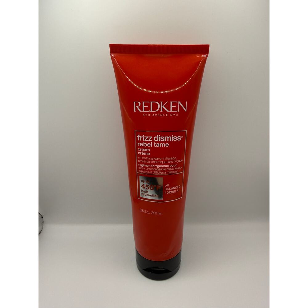 Redken Frizz Dismiss Rebel Tame Heat Protectant Leave In Cream 8.5oz - Picture 5 of 5